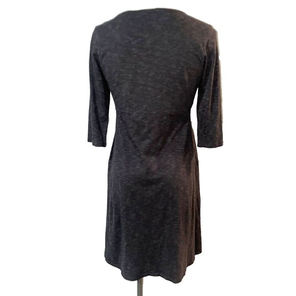 Horny Toad Women’s Rosalinda Dress size M Black Knit Organic Cotton Lyocell - Picture 4 of 7